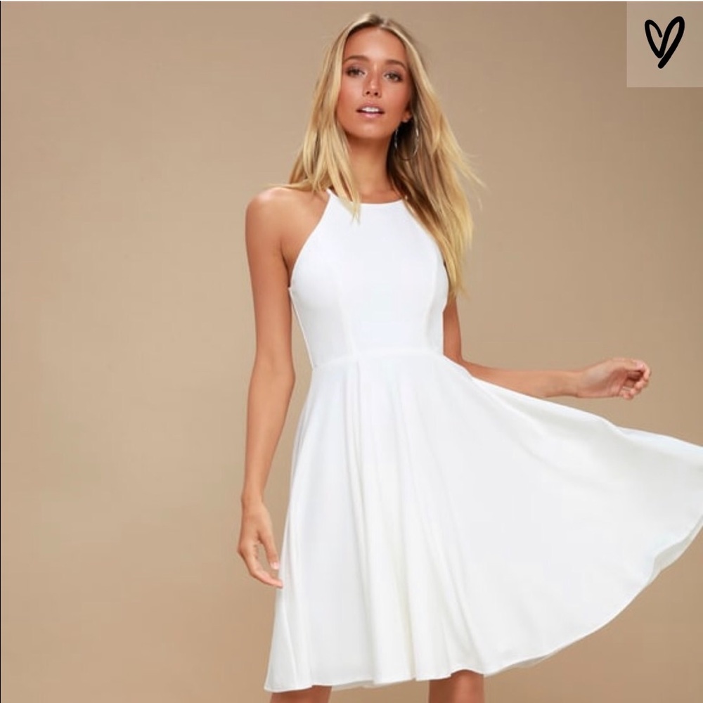White Midi dress